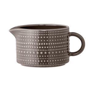 Bloomingville Anna kleine Milchkanne braun im Retro-Stil mit Noppen außen und Henkel rechts