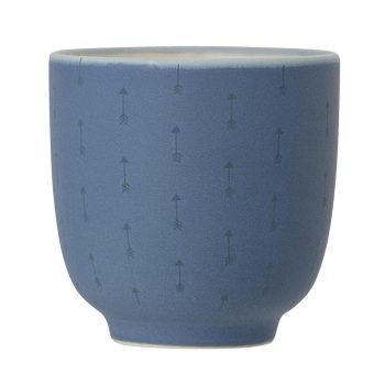Bloomingville Steingut Becher blau