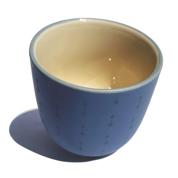Bloomingville Steingut Becher blau2