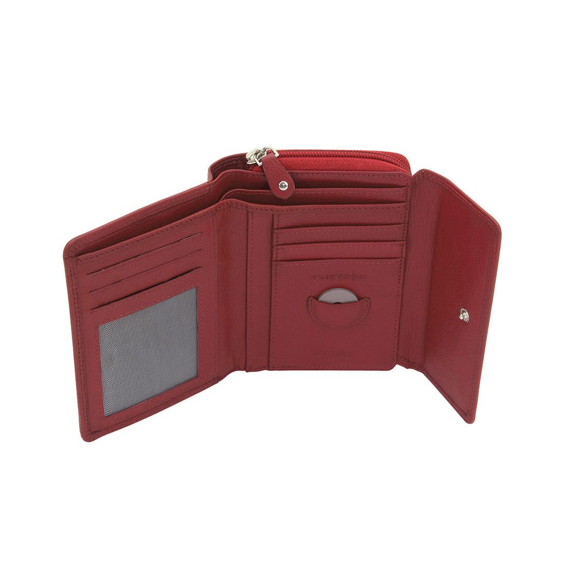 Geldbeutel Damen rot Lamm-Leder Mandala 2