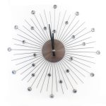 Küchen-Glamour pur: JVD Design-Wanduhr Hingucker Küche mit Kristallen – Ihr strahlender Hingucker