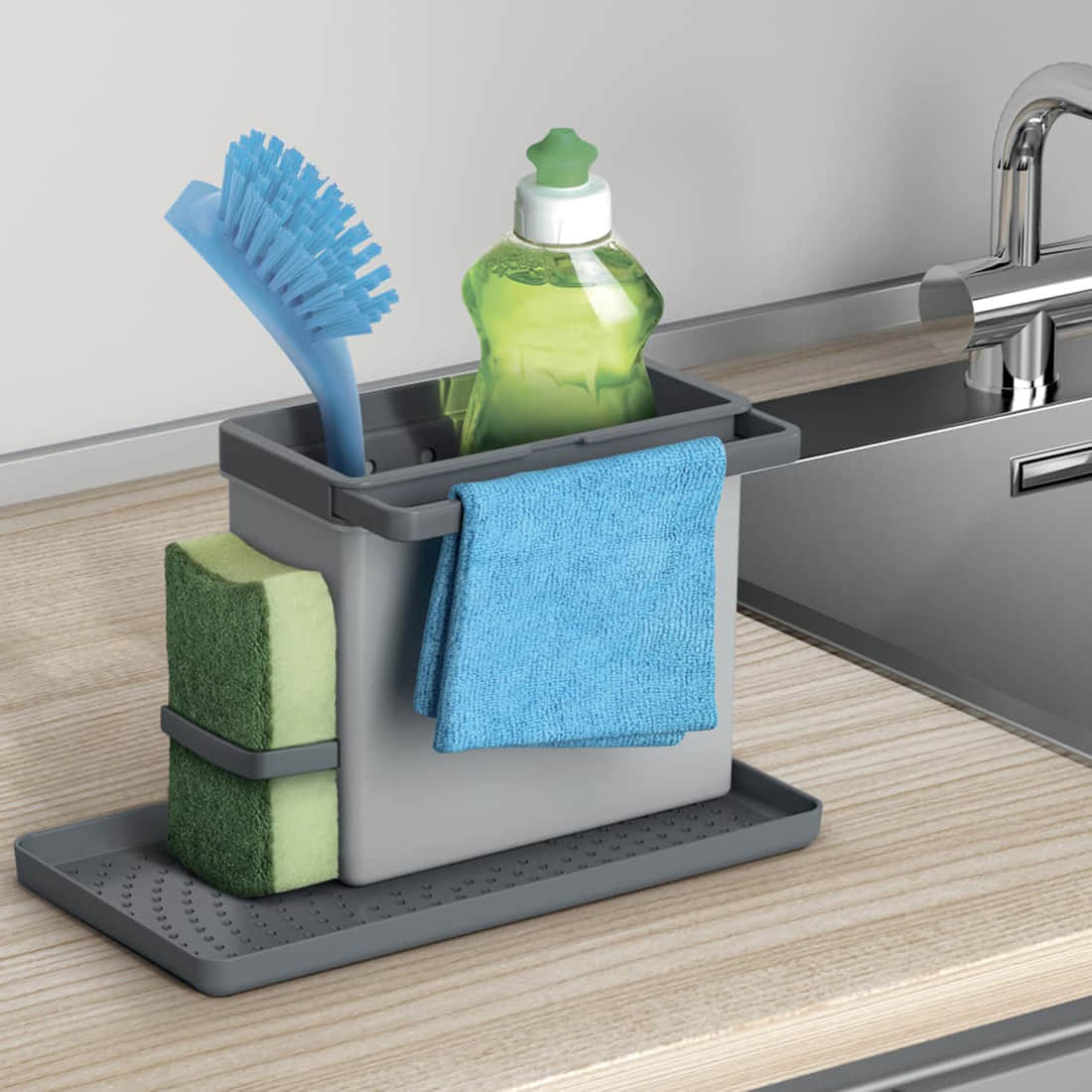 Metaltex Tidytex Küchenorganizer Spüle Motiv
