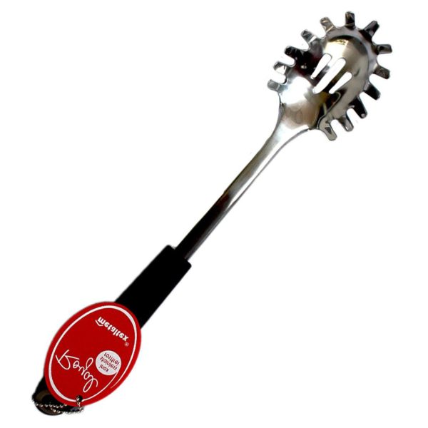 Der Meister der Pasta: Metaltex Royal Spaghettilöffel Edelstahl – Mit rutschfestem Griff & Top-Qualität – Bild 2